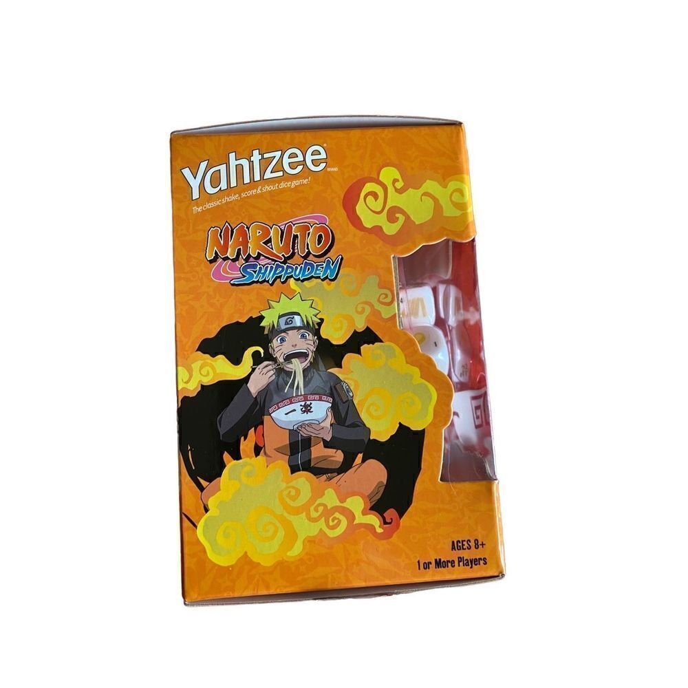 Yahtzee Naruto Shippuden dice game, hasbro new